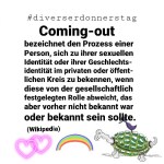 Coming-Out #diverserdonnerstag