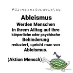 Ableismus #diverserdonnerstag